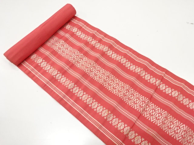 JAPANESE KIMONO / ANTIQUE BOLT FOR NAGOYA OBI / SILK / CHIKUZEN HAKATA